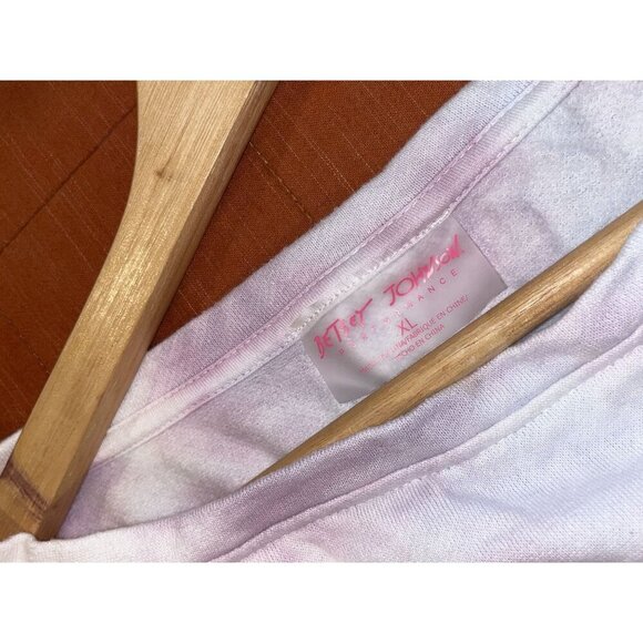 Betsey Johnson Tie-Dye Crewneck Pastel Casual Women's Sweatshirt Size XL - Picture 4 of 6